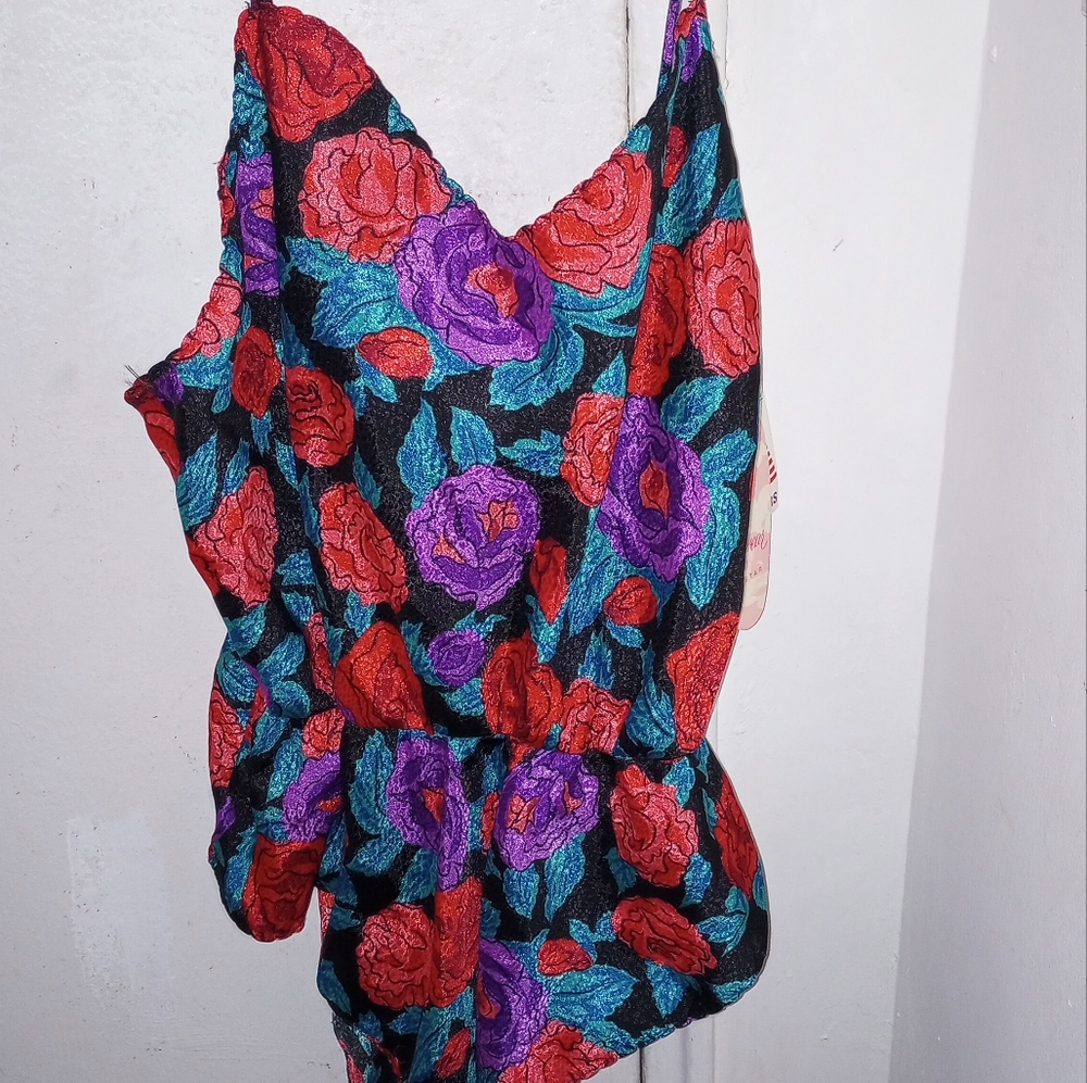 Movie Star vintage New teddy/blouse/ nighty camisole